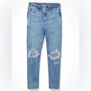 American Eagle Strigid Ripped Mom Jean - Size 14 LONG